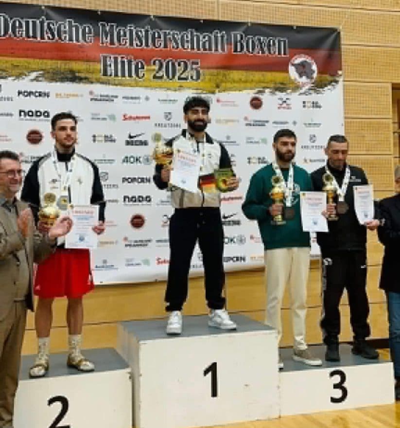 Afghanistan’s Boxing Star Malikzada Triumphs in German National Championship